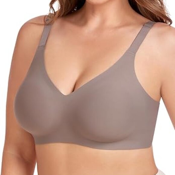 NEW ❤️ GAILIFE Seamless, Supportive, Molded Cups, Push-Up Bra in Taupe - Picture 1 of 9